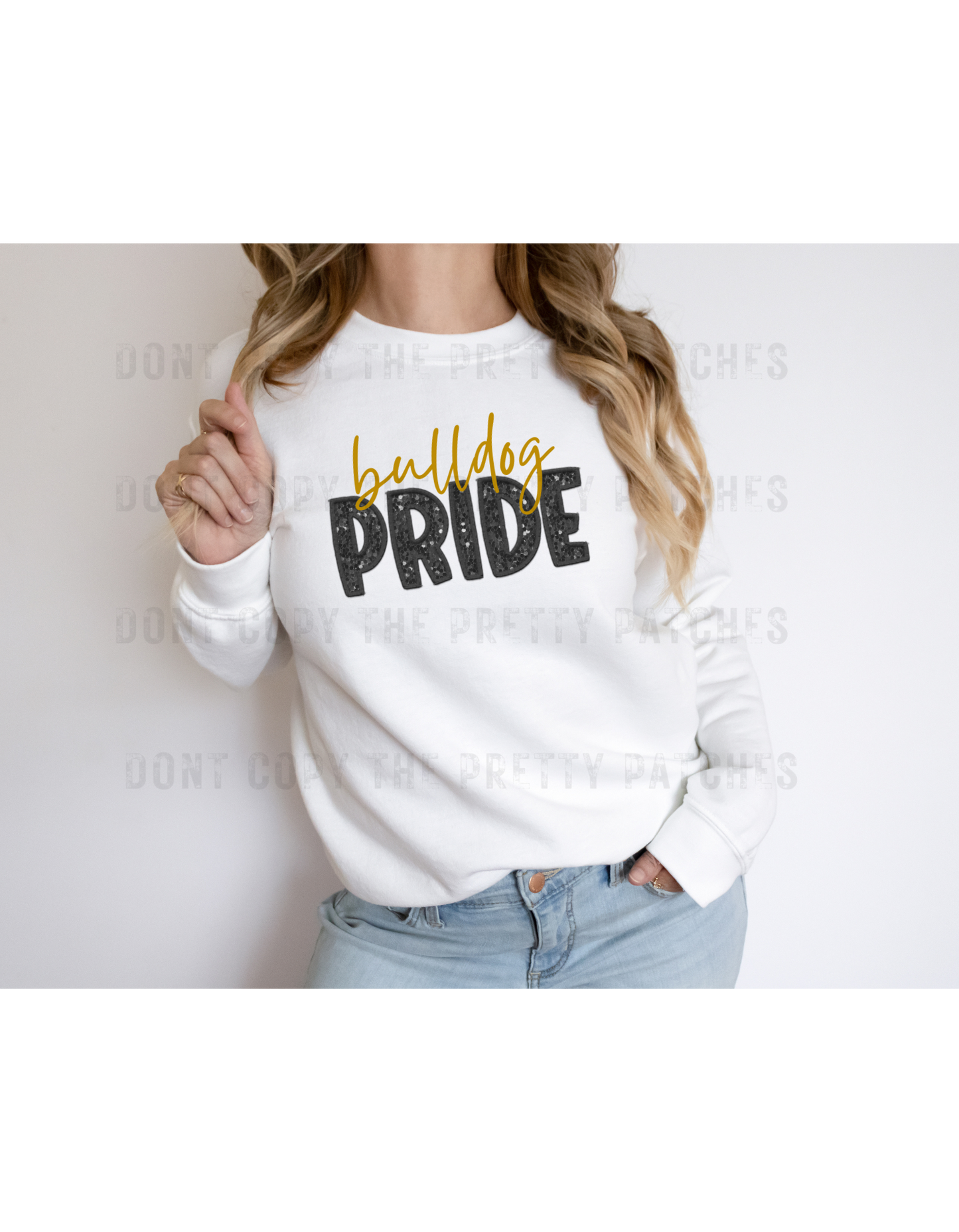 Nederland Bulldog pride faux embroidery