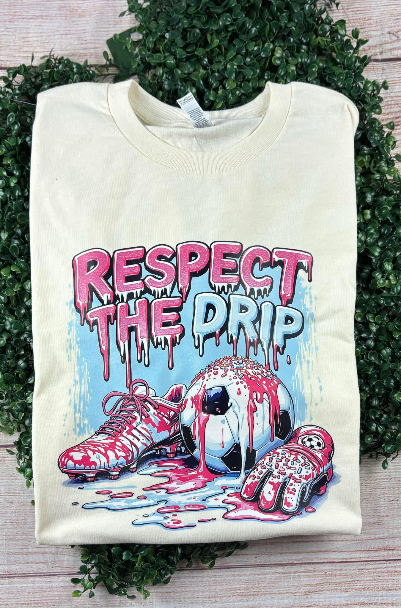 Respect the Drip SOCCER - T SHIRT - (Jerzee/Gildan)