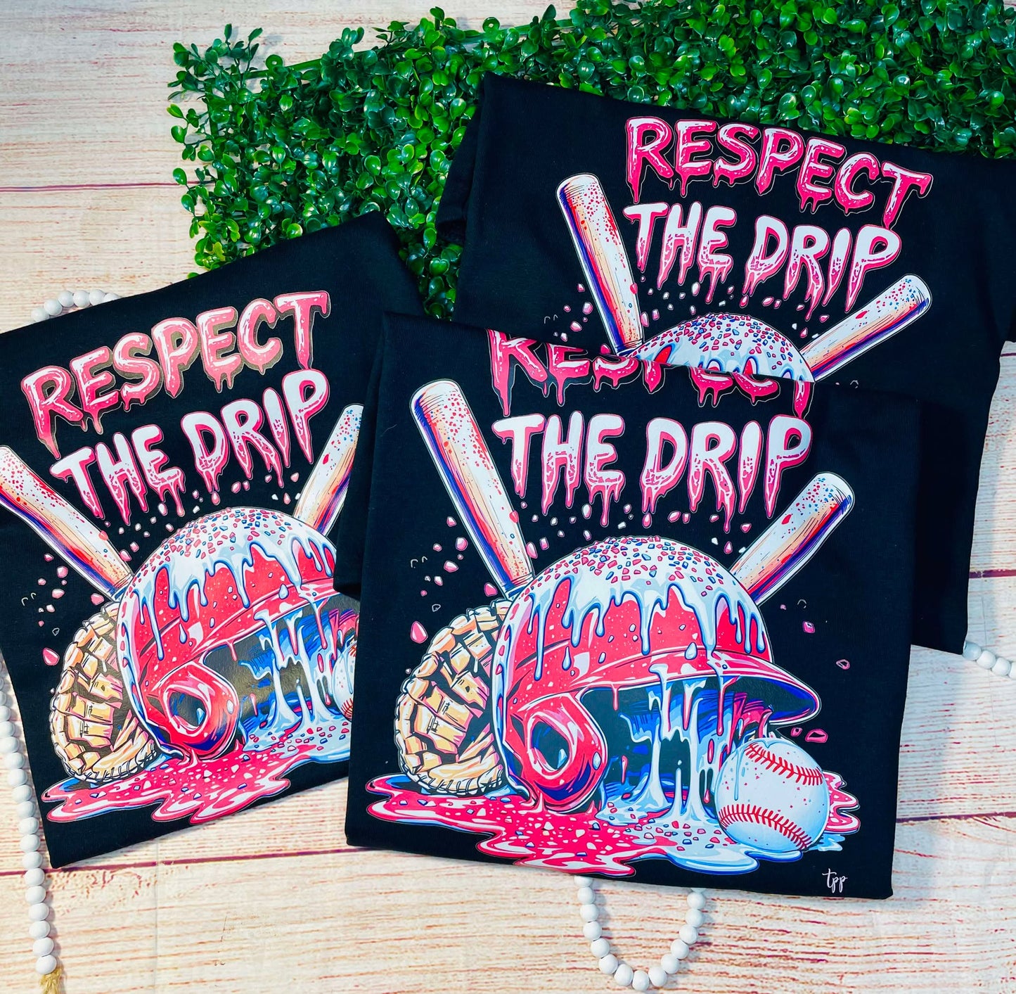 Respect the Drip BASEBALL- T SHIRT - (DriFit) - FRONT IMAGE ONLY