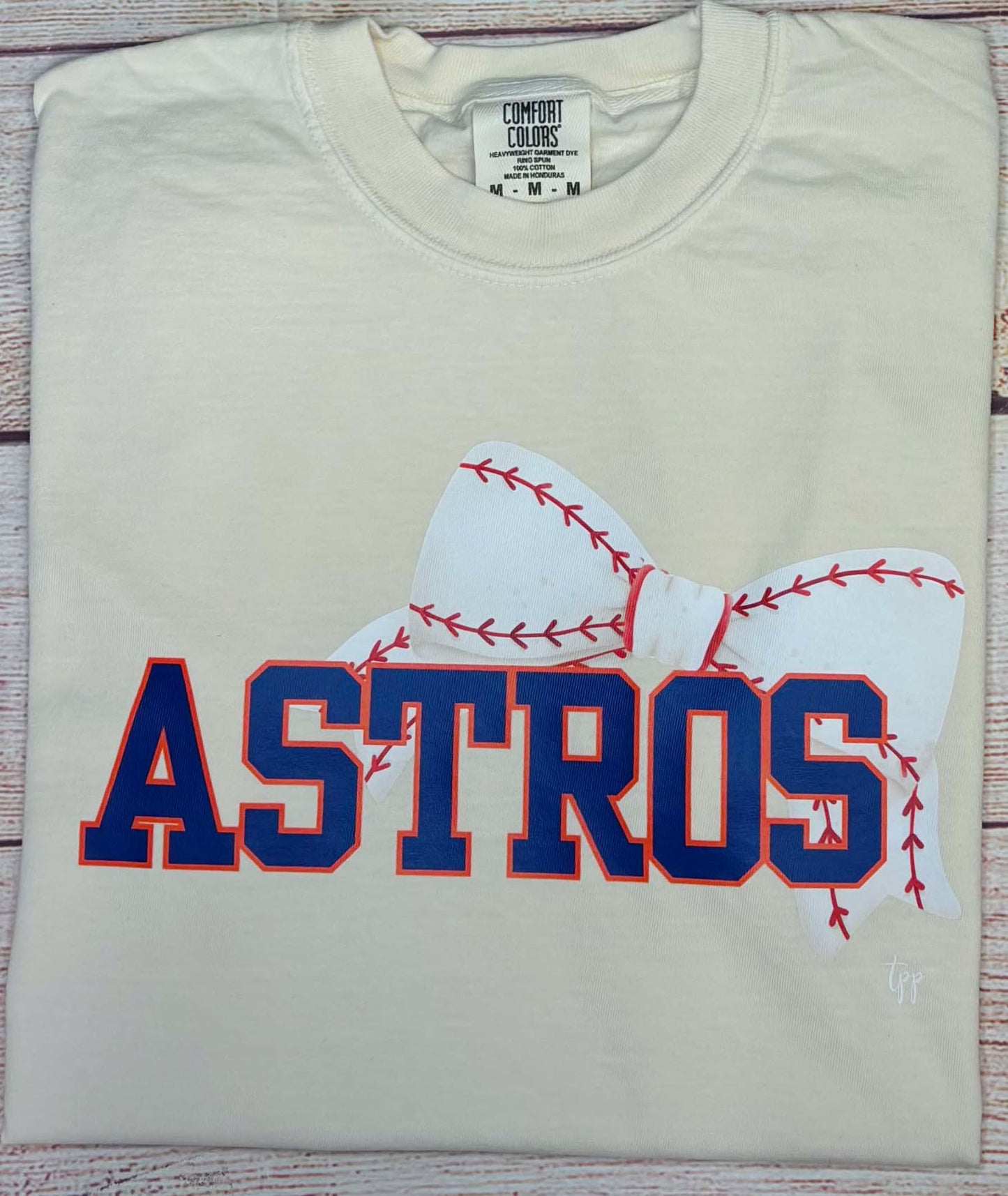HTX 'Stros with Baseball Bow - T SHIRT- (Gildan)