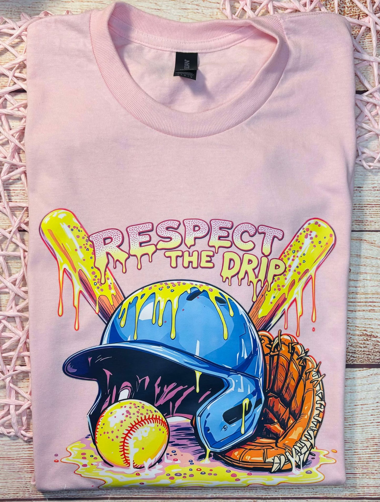Respect the Drip SOFTBALL - T SHIRT - (Gildan)