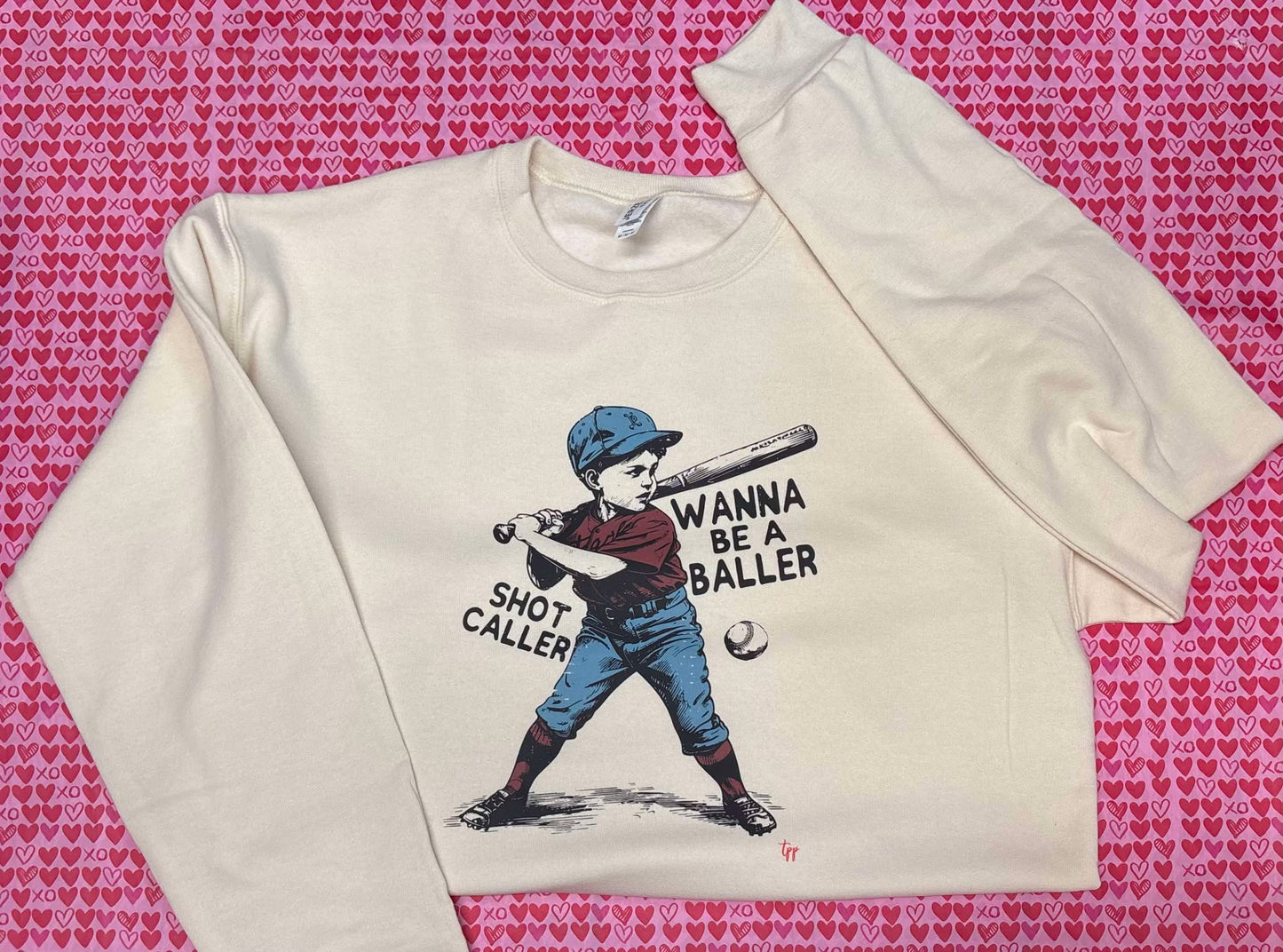 Wanna be a Baller Shot Caller - SWEATSHIRT - (Gildan)