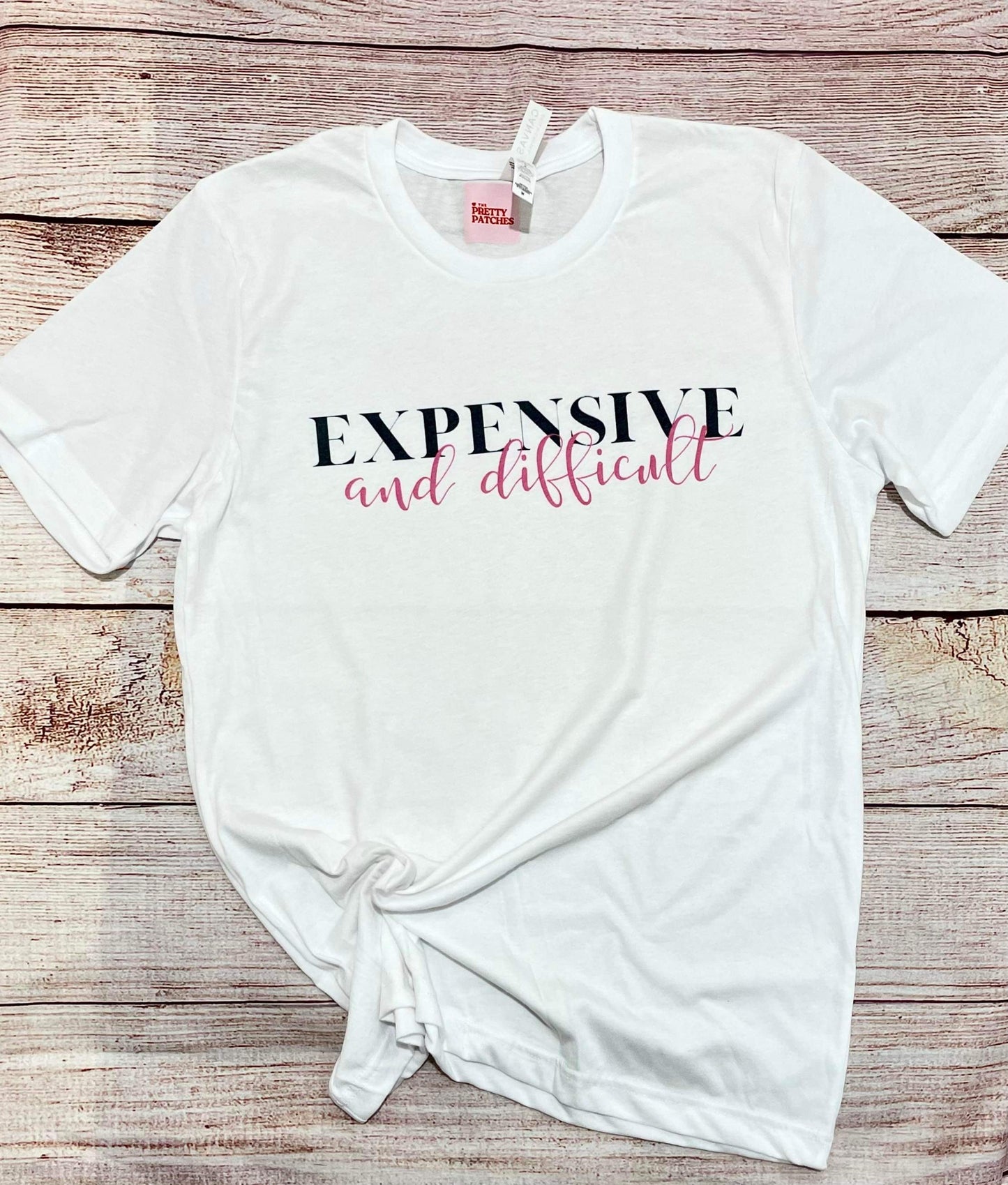 Expensive and difficult tee