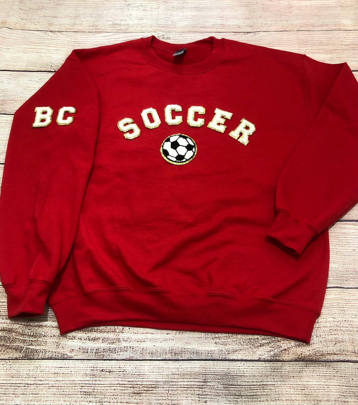 Soccer chenille sweatshirt