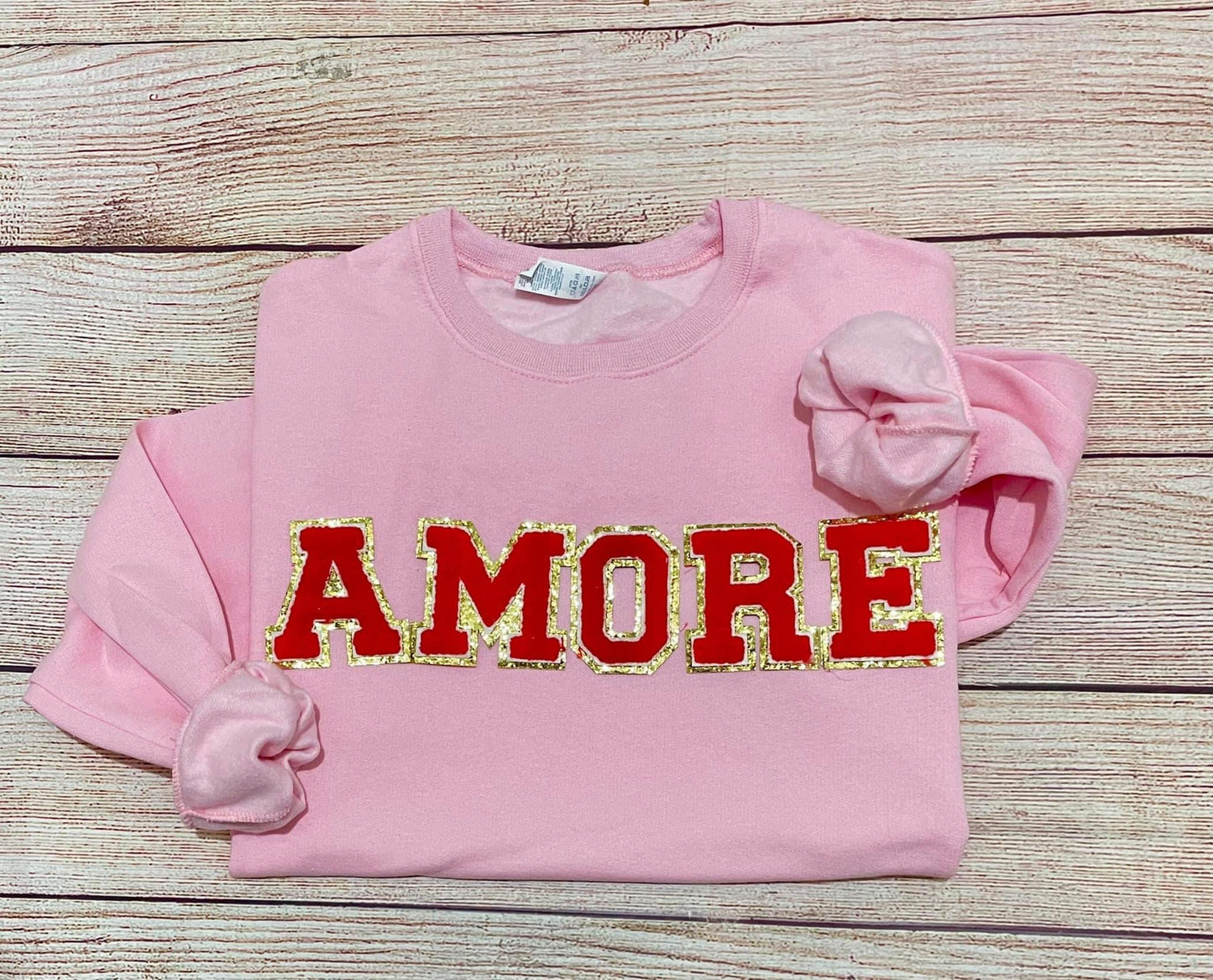 Amore chenille sweatshirt