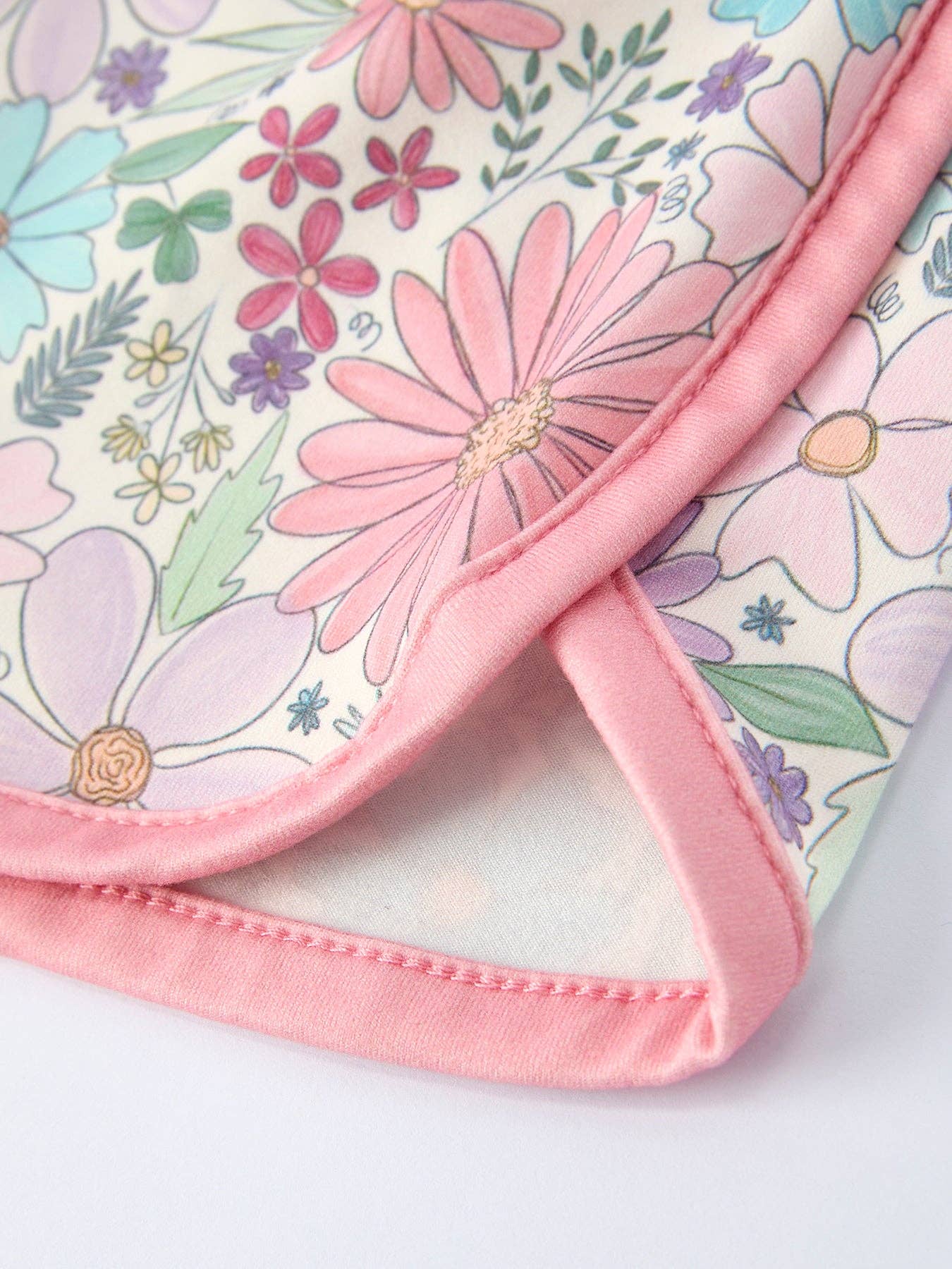 Girls Pink Floral Sleeveless Vest Top and Shorts Set Aj12126