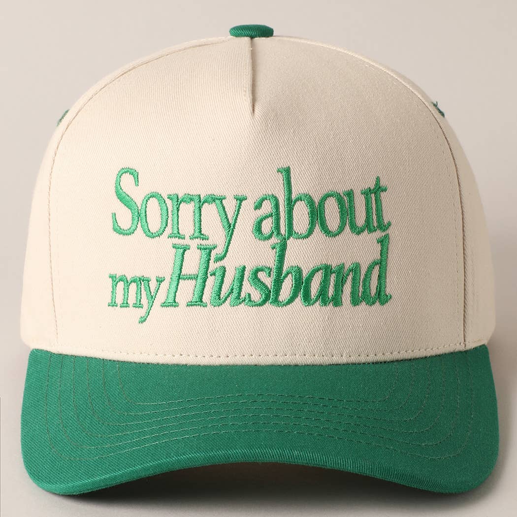 Sorry About My Wife / Husband Embroidery Cap TCM002RED