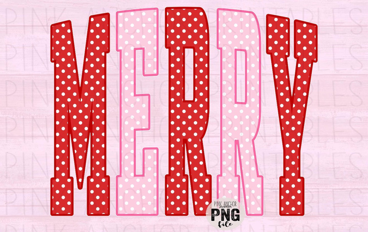 GIRLY POLKA DOT MERRY 1004262 -------- T SHIRT-------- (GILDAN) 100526KB