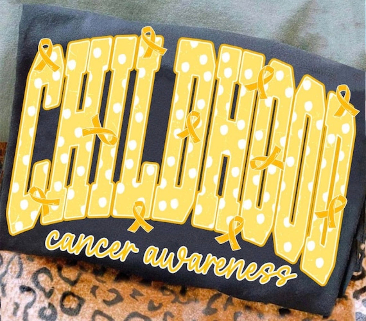 CHILDHOOD CANCER AWARENESS 922261  -----T SHIRT-------- (GILDAN) 092226KB