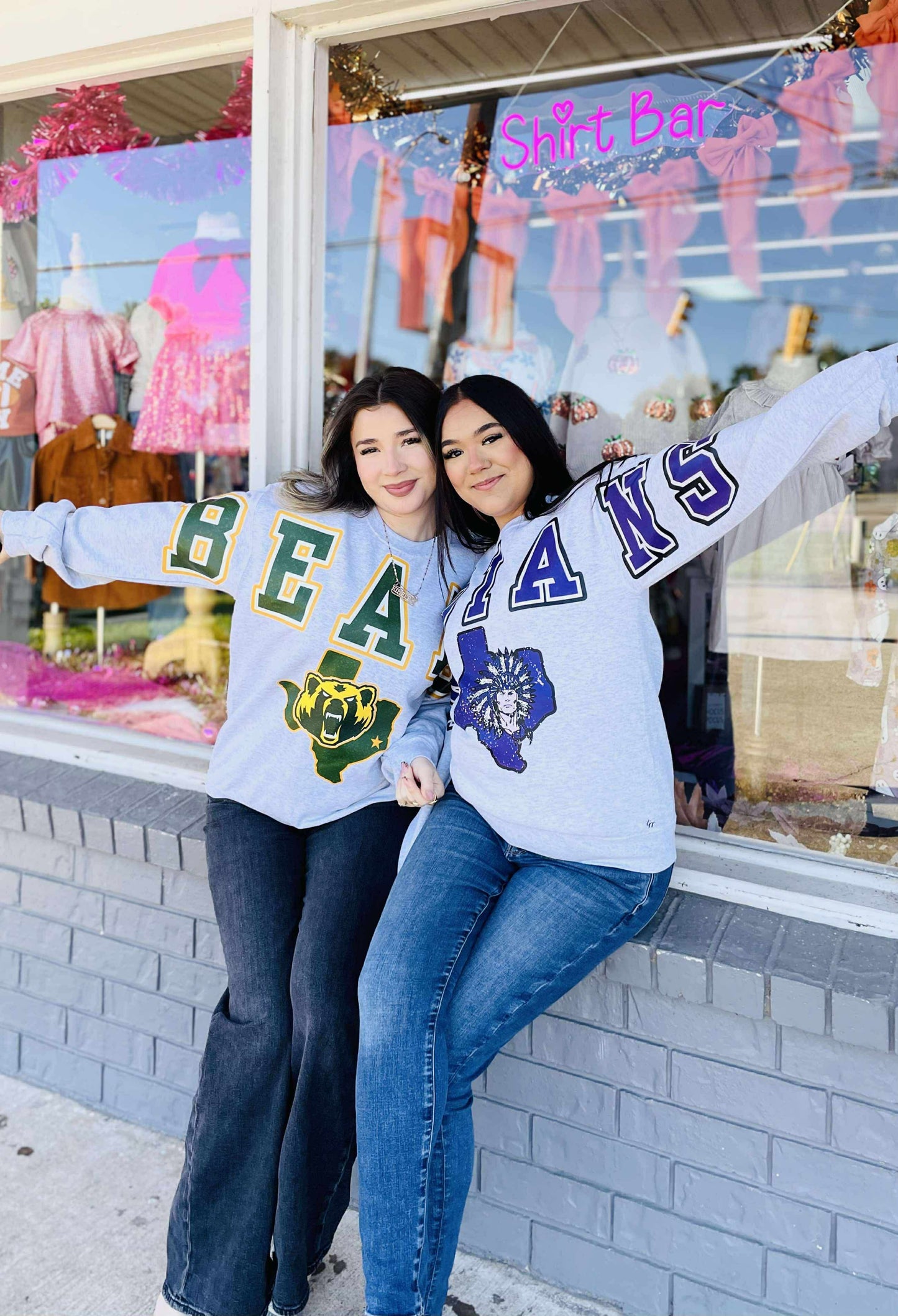 Oversized Mascot Sweatshirts with Logo - BEARS - SWEATSHIRT - (Jerzee/Gildan)