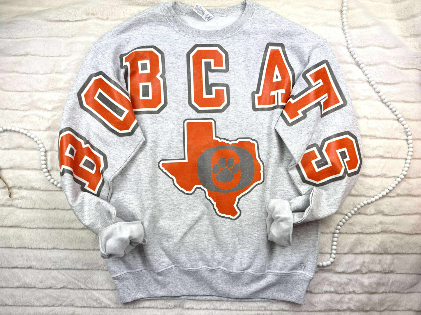 Oversized Mascot Sweatshirts with Logo - BOBCATS - SWEATSHIRT - (Jerzee/Gildan)
