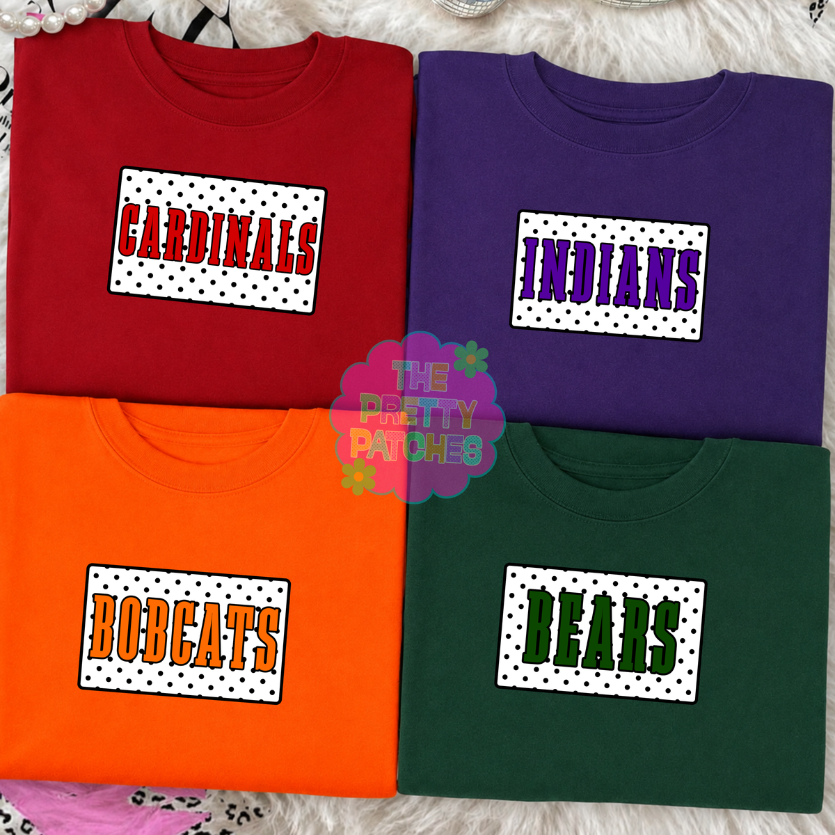 POLKA DOT INDIANS------ -T SHIRT-------- (GILDAN) 092926KB