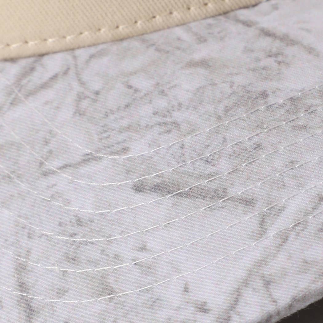 Two Tone Neutral Color WHITE CAMO Trucker Hat-101125br