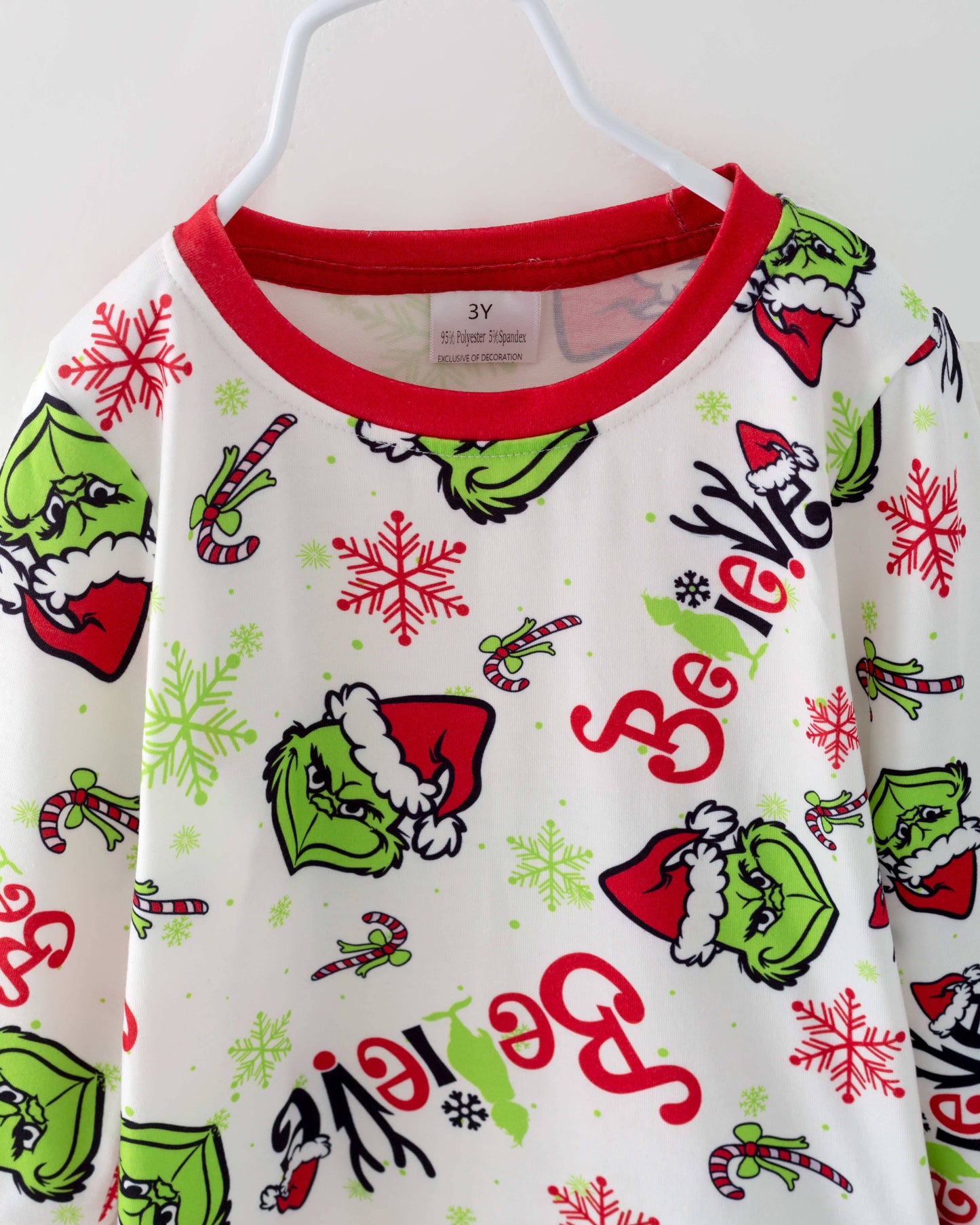 Holiday Grinch Boy Pajamas Sleepwear Clothes Set  PJB40039