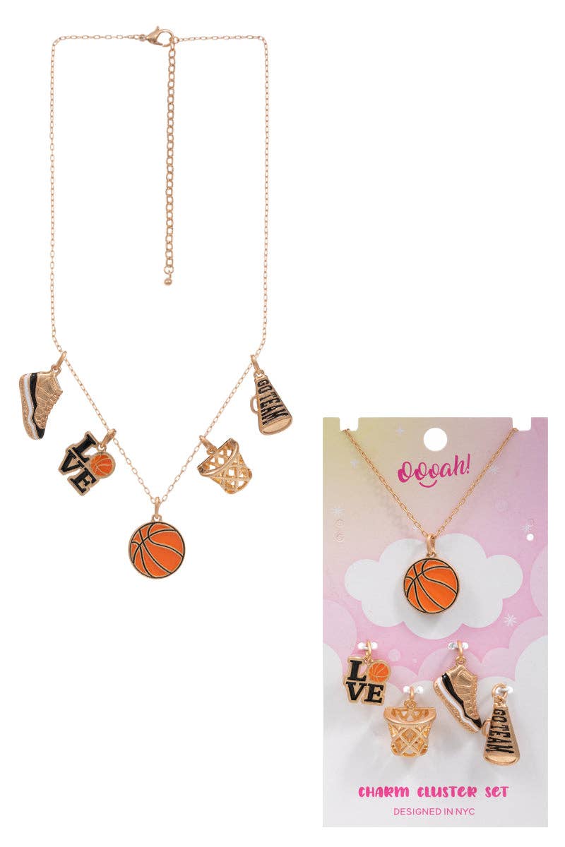 Sports Cluster Enamel Short Necklace B8CN2082