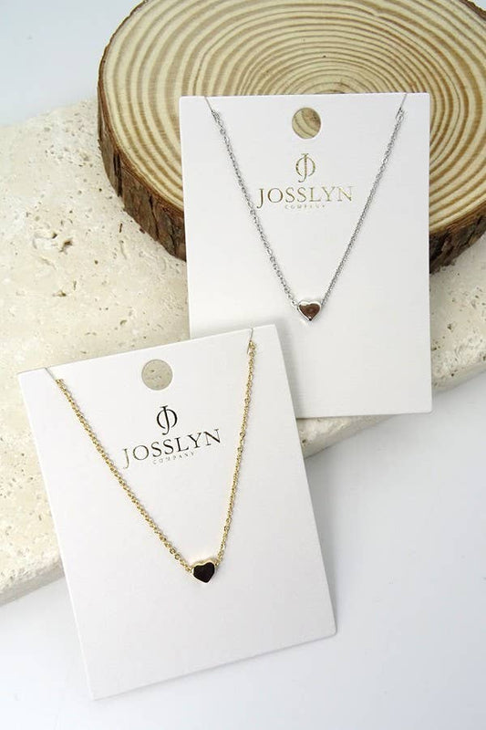 JOSSLYN by Wall to Wall - CLASSIC MINI HEART NECKLACE  | 47N15737-HEART