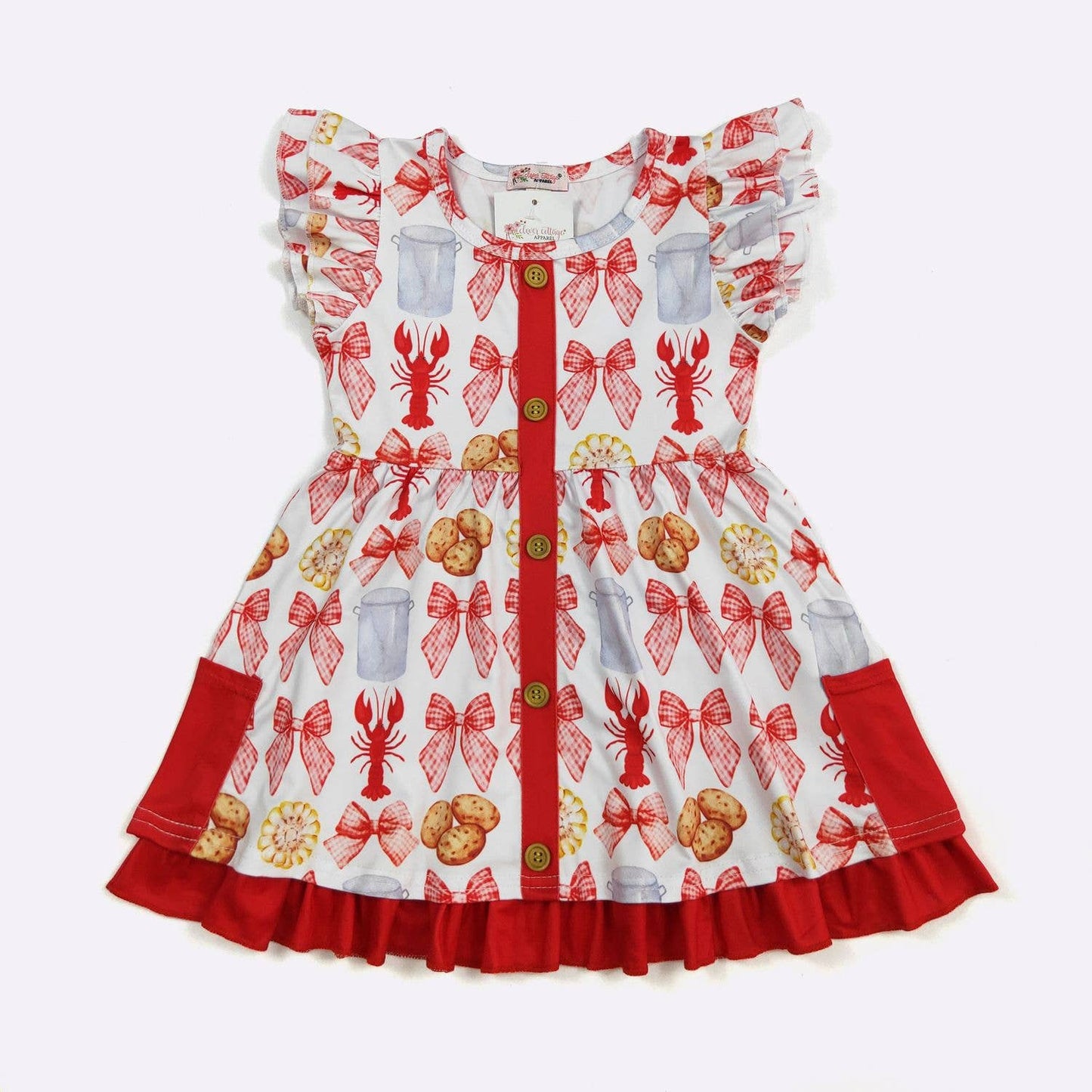 Crawfish Coquette Girls Dress 47791