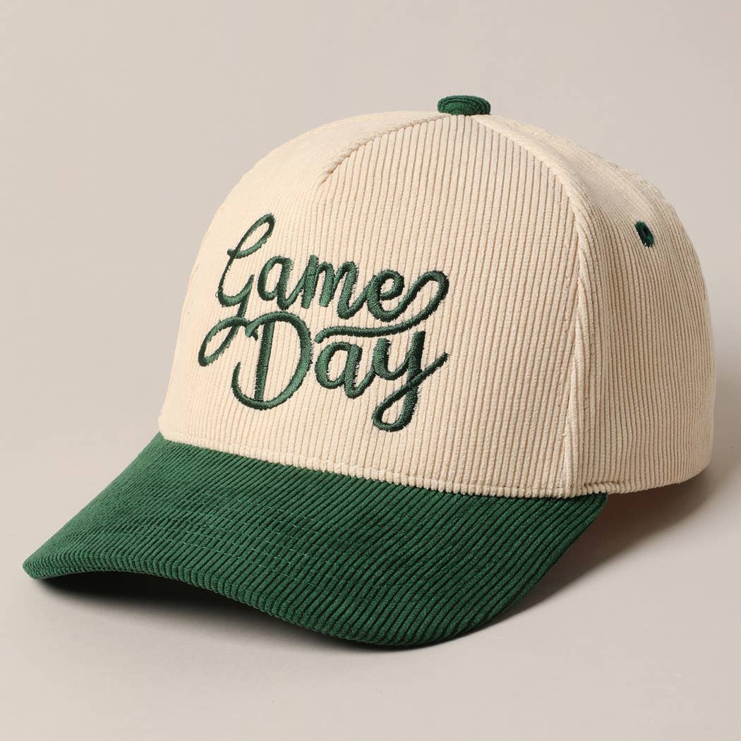 Game Day Corduroy Trucker Baseball Cap TCM003BGD