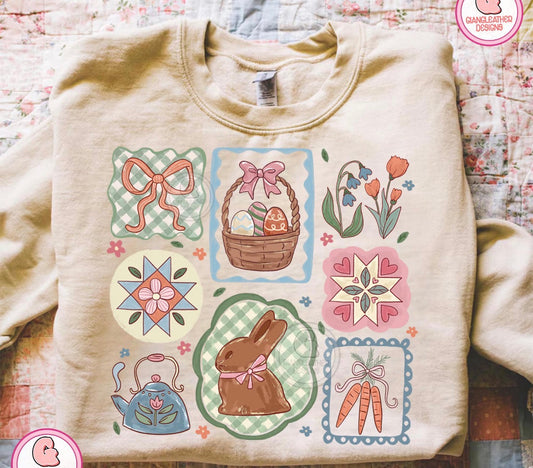 Vintage Easter  - TSHIRT- (COMFORT COLOR/BELLA)