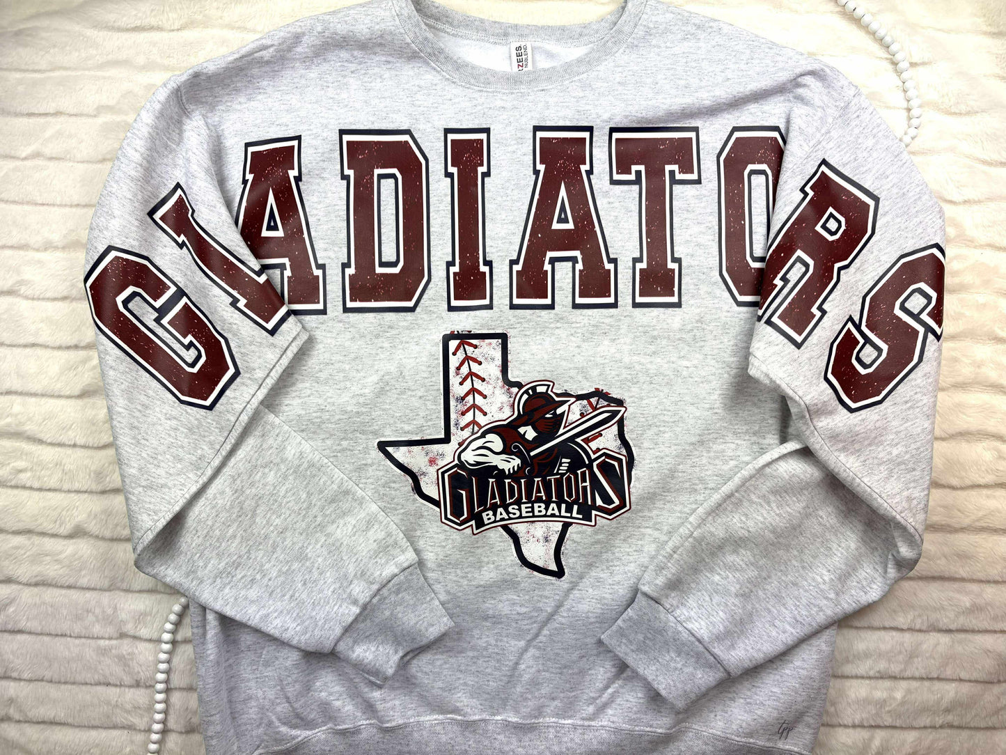 Oversized Mascot Sweatshirts with Logo - GLADIATORS - SWEATSHIRT - (Jerzee/Gildan)