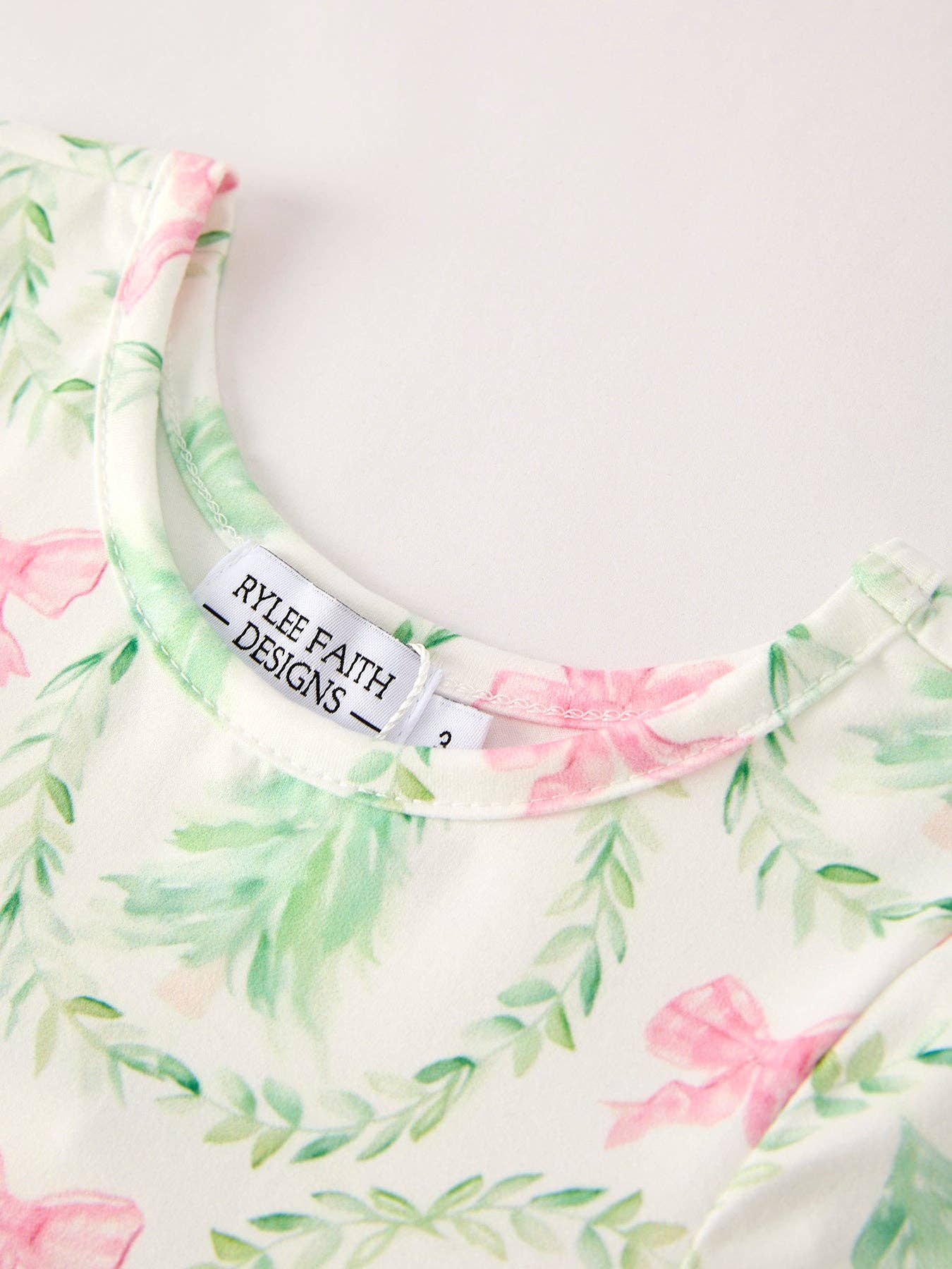 Festive Christmas Tree & Wreath Girls Dress-101825-jb