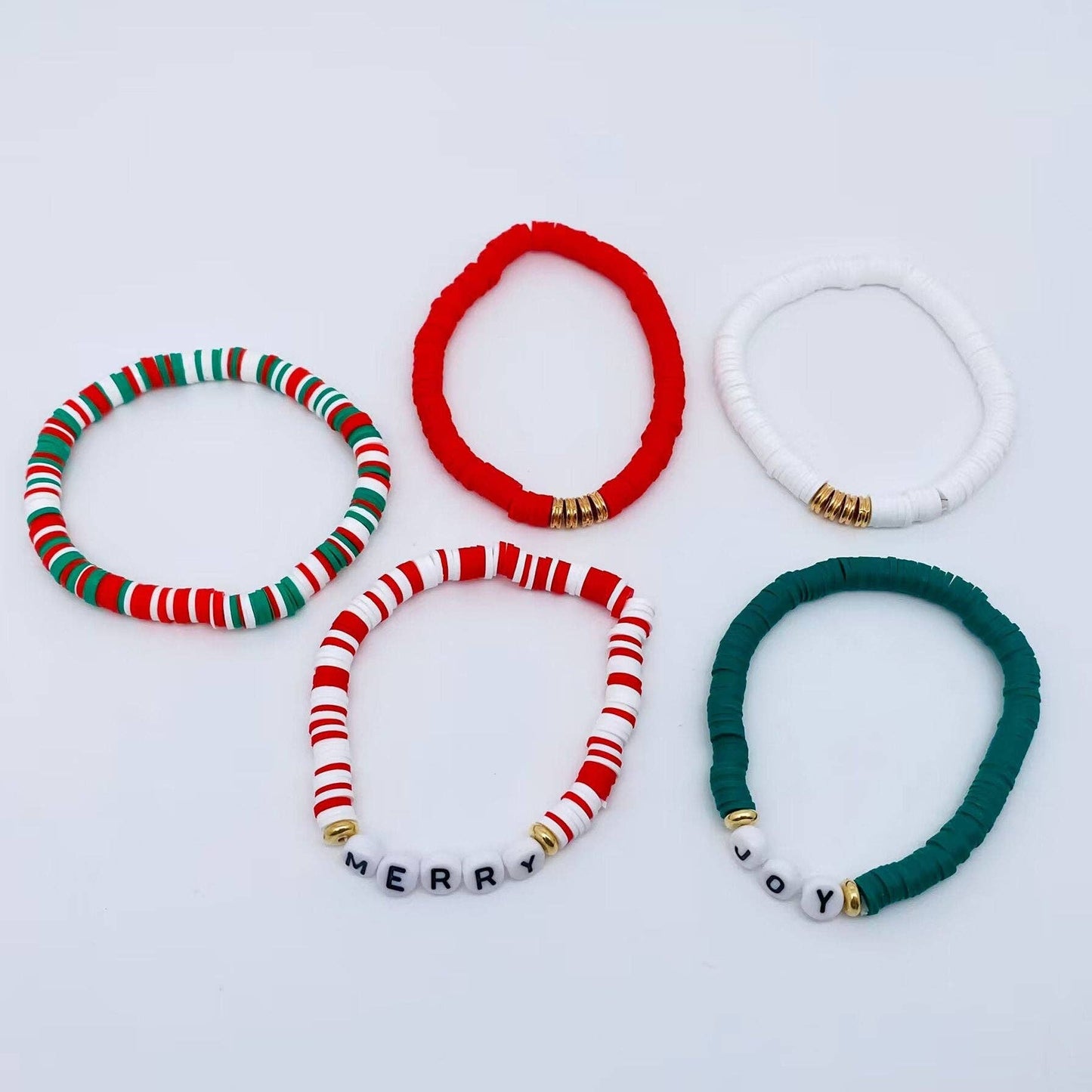 Jewelry Polymer Clay Beaded Bracelet 5pcs/set  MIO56264