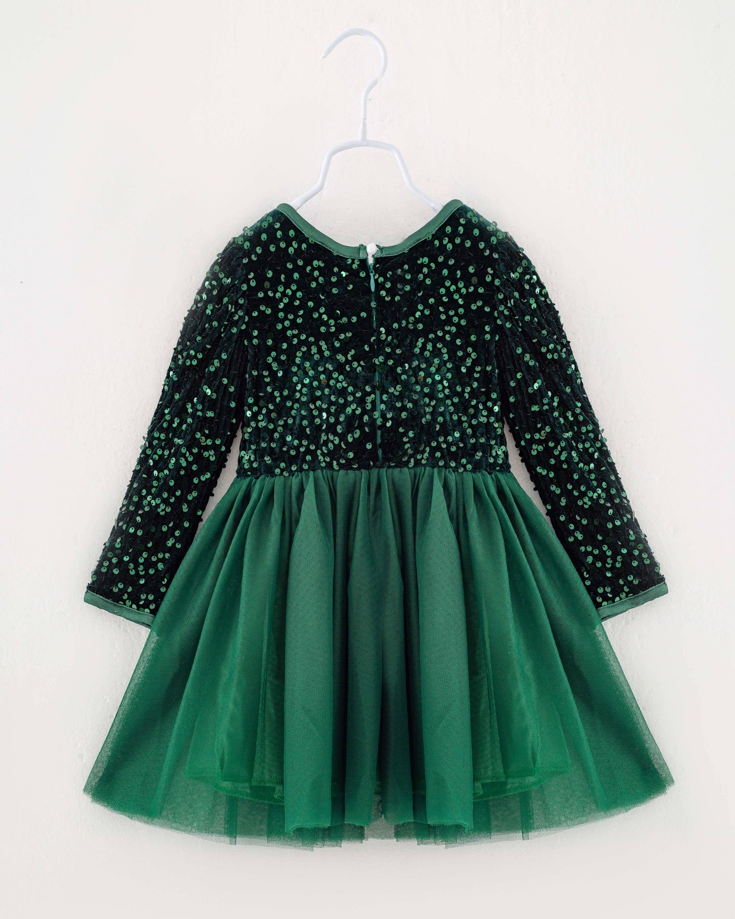 Green Sequin Girl Tutu Dress Fall Clothing  501122141