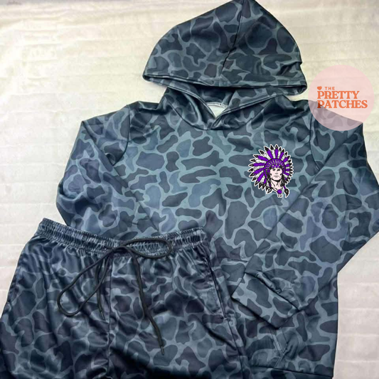 BLACKOUT PNG INDIANS HOODIE (YOUTH)- PREORDER