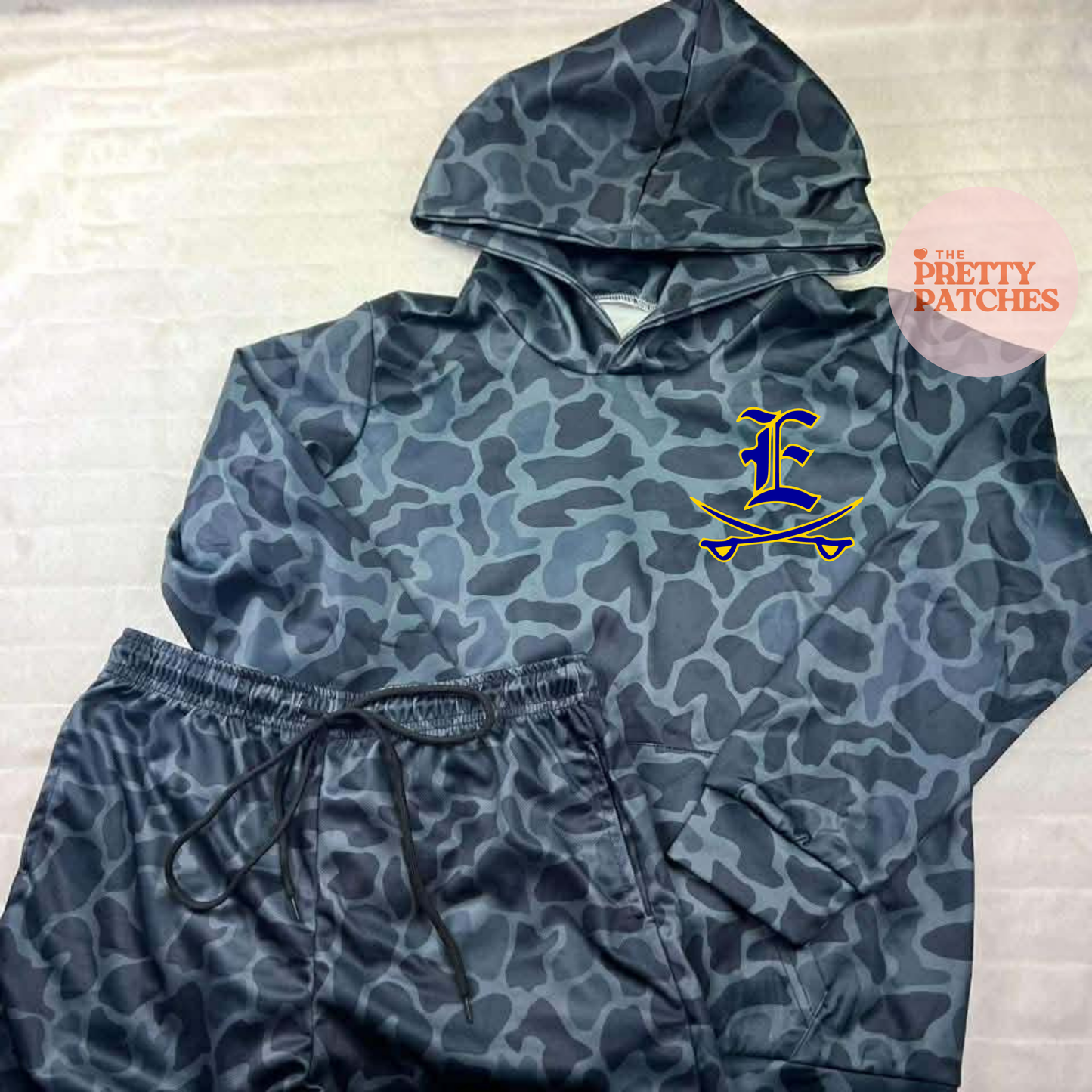 VINTAGE BLACKOUT EVALDALE REBELS HOODIE (YOUTH)- PREORDER