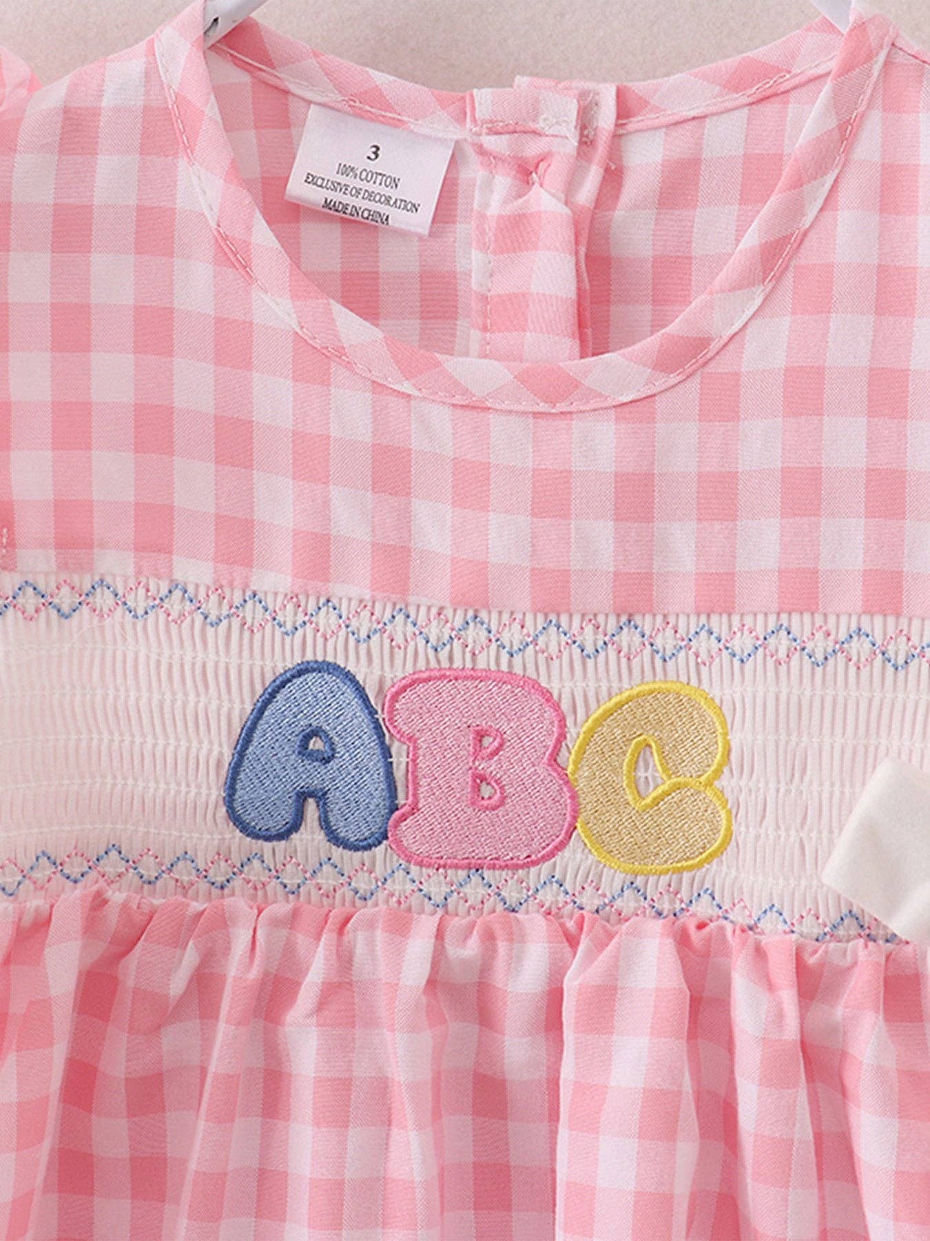 Back To School "ABC" Applique Dress DRG41958