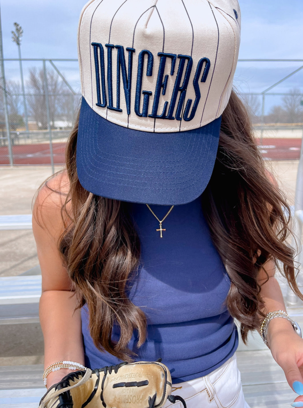 Dingers - Stripe Vintage Trucker Hat-101125br