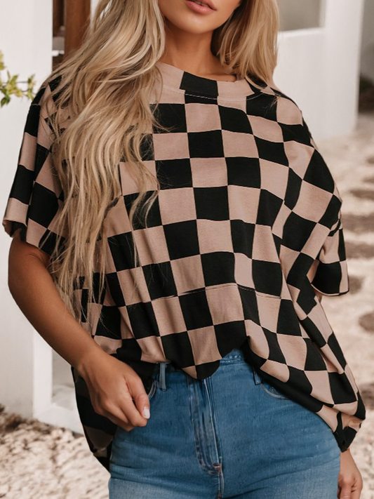 Checkmate Boyfriend Casual Tee - LD25226