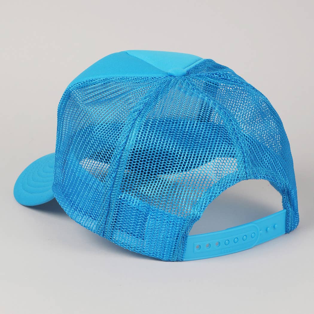 Fashion City - Game Day Lettering Logo Print Foam Trucker Hat