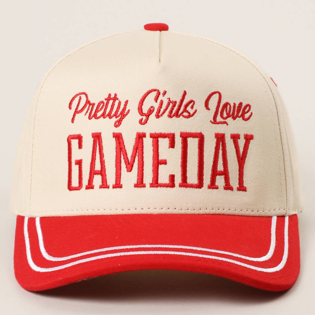PRETTY GIRLS..Embroidery Double Stitch Trucker Hat-101125br
