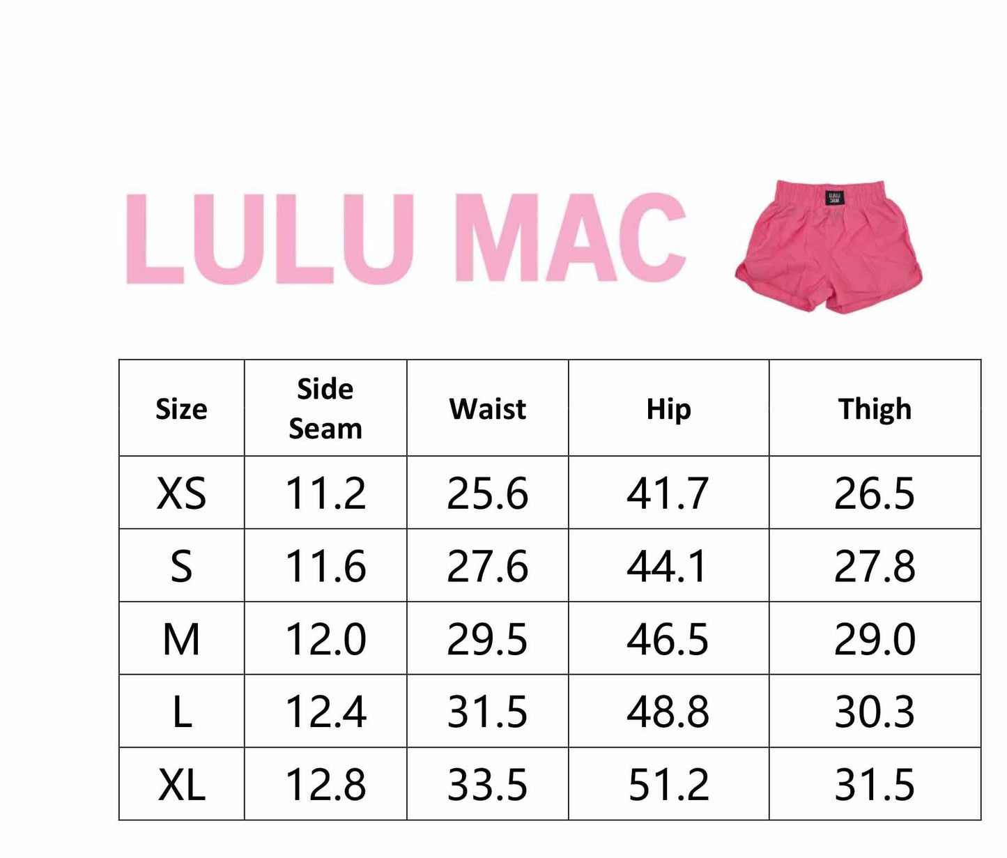 DD-SHORT RED LULU MAC SOLID SHORTS-LMSS7