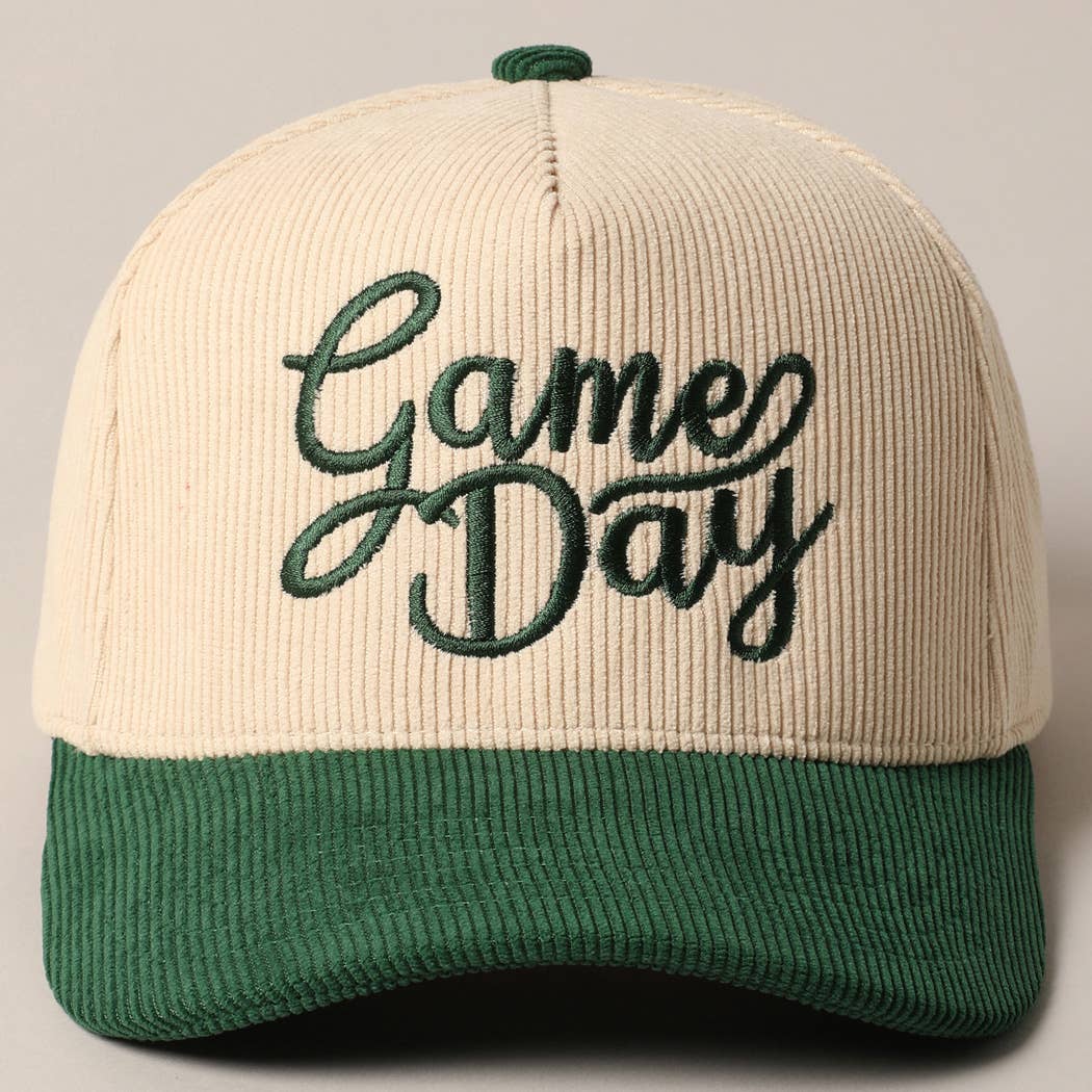 Game Day Corduroy Trucker Baseball Cap TCM003BGD