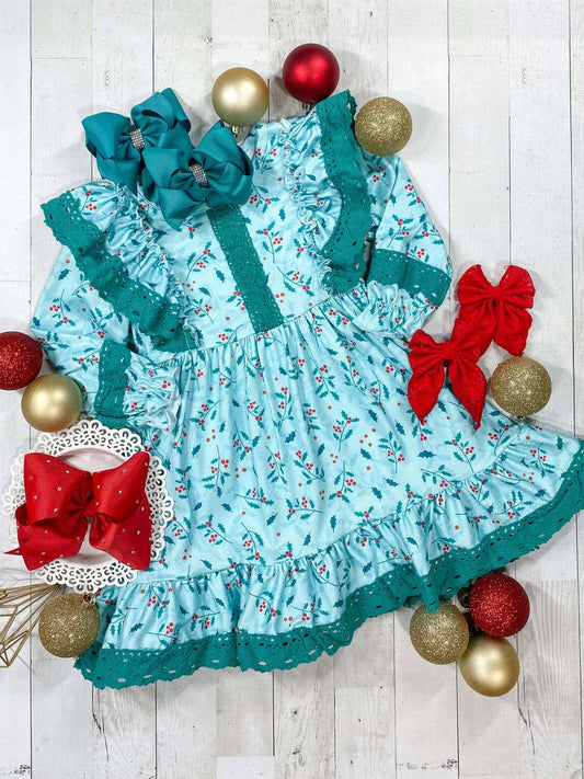 The Hair Bow Company - Holly Ruffled Apron Dress C-50327