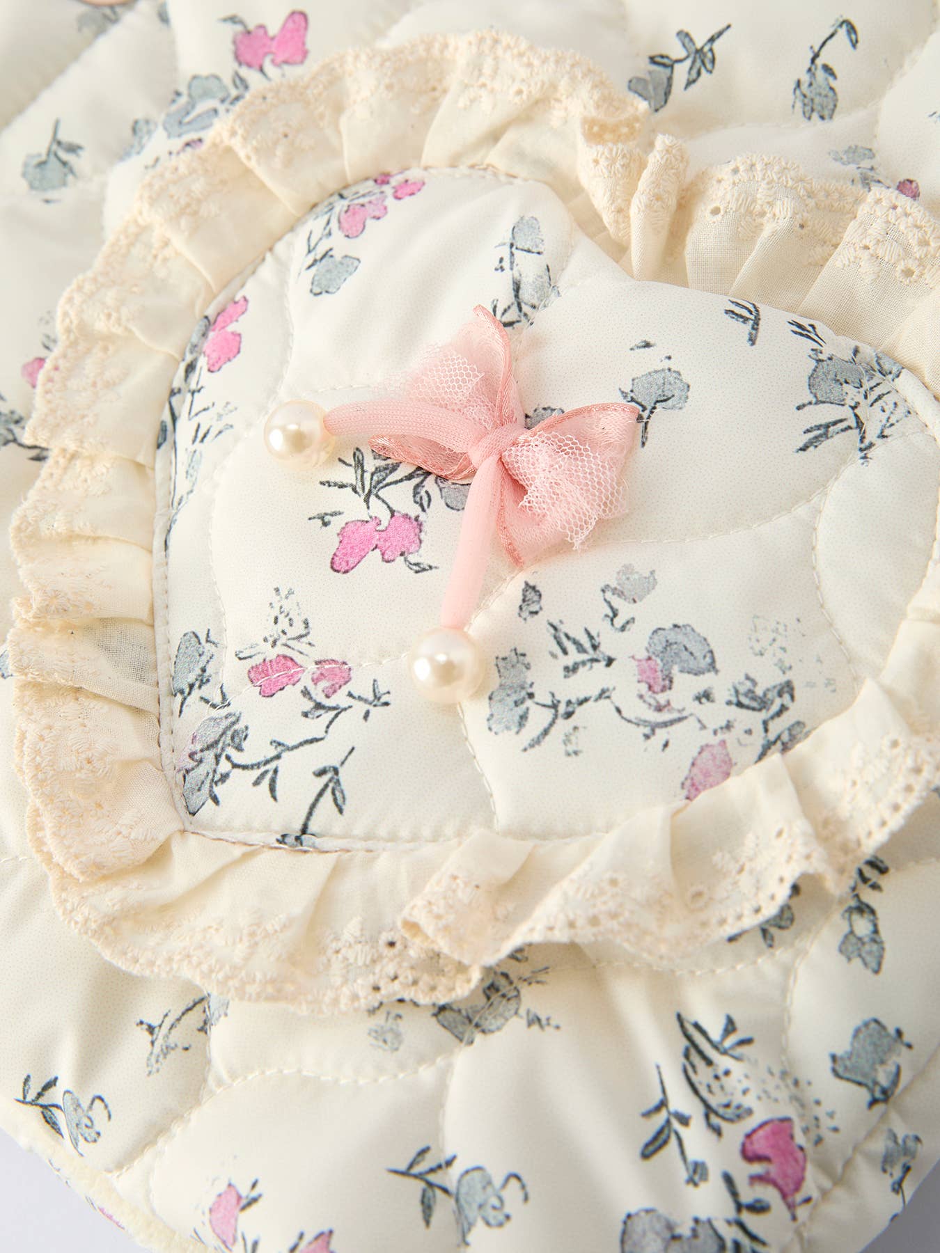 Fall Floral Lace Bow Girl Vest 02182026KA1