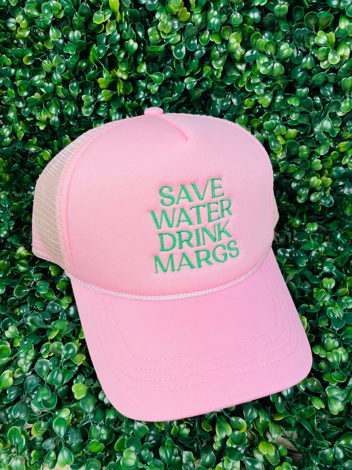 Save Water Drink Margs Embroidered Trucker Cap  76MR