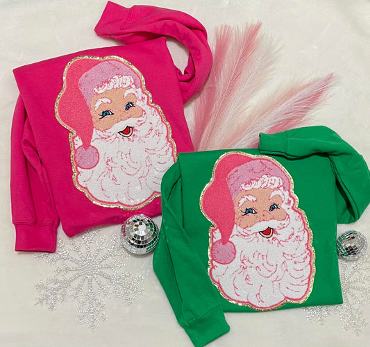 SANTA CHENILLE SWEATSHIRT
