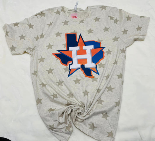 Astros Texas Star tee