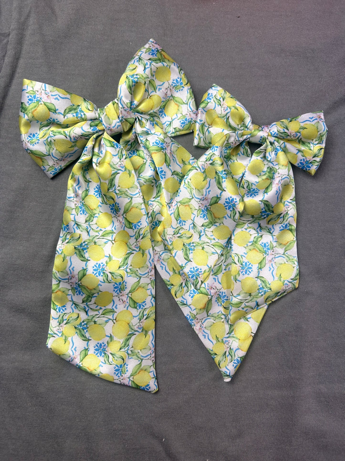 Mini and big bows with lemons and flowers MBB23