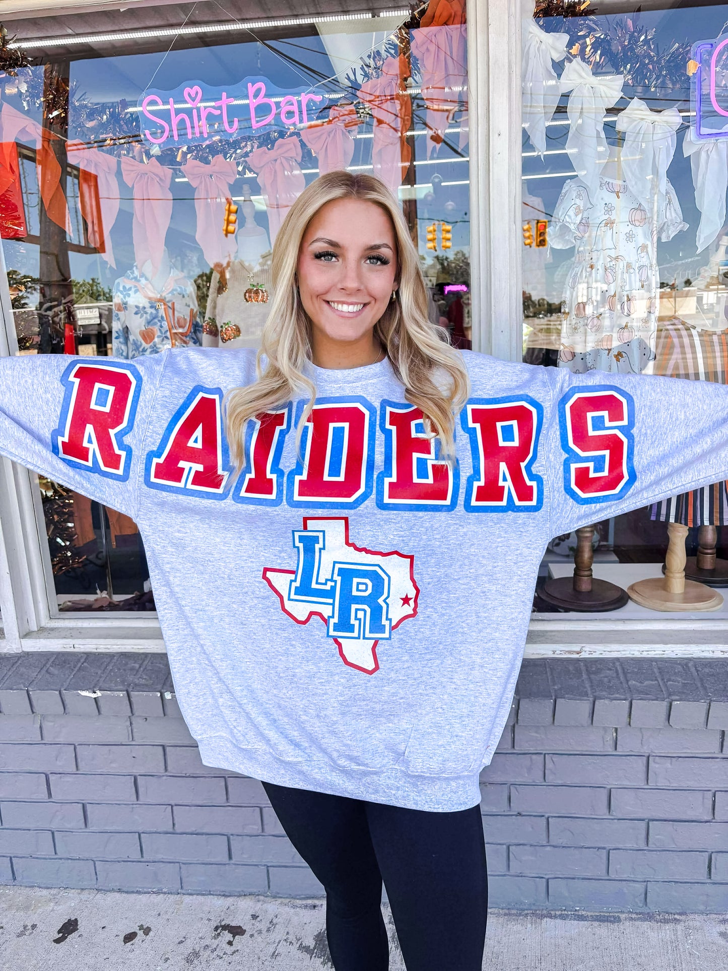 Oversized Mascot Sweatshirts with Logo - RAIDERS - SWEATSHIRT - (Jerzee/Gildan)