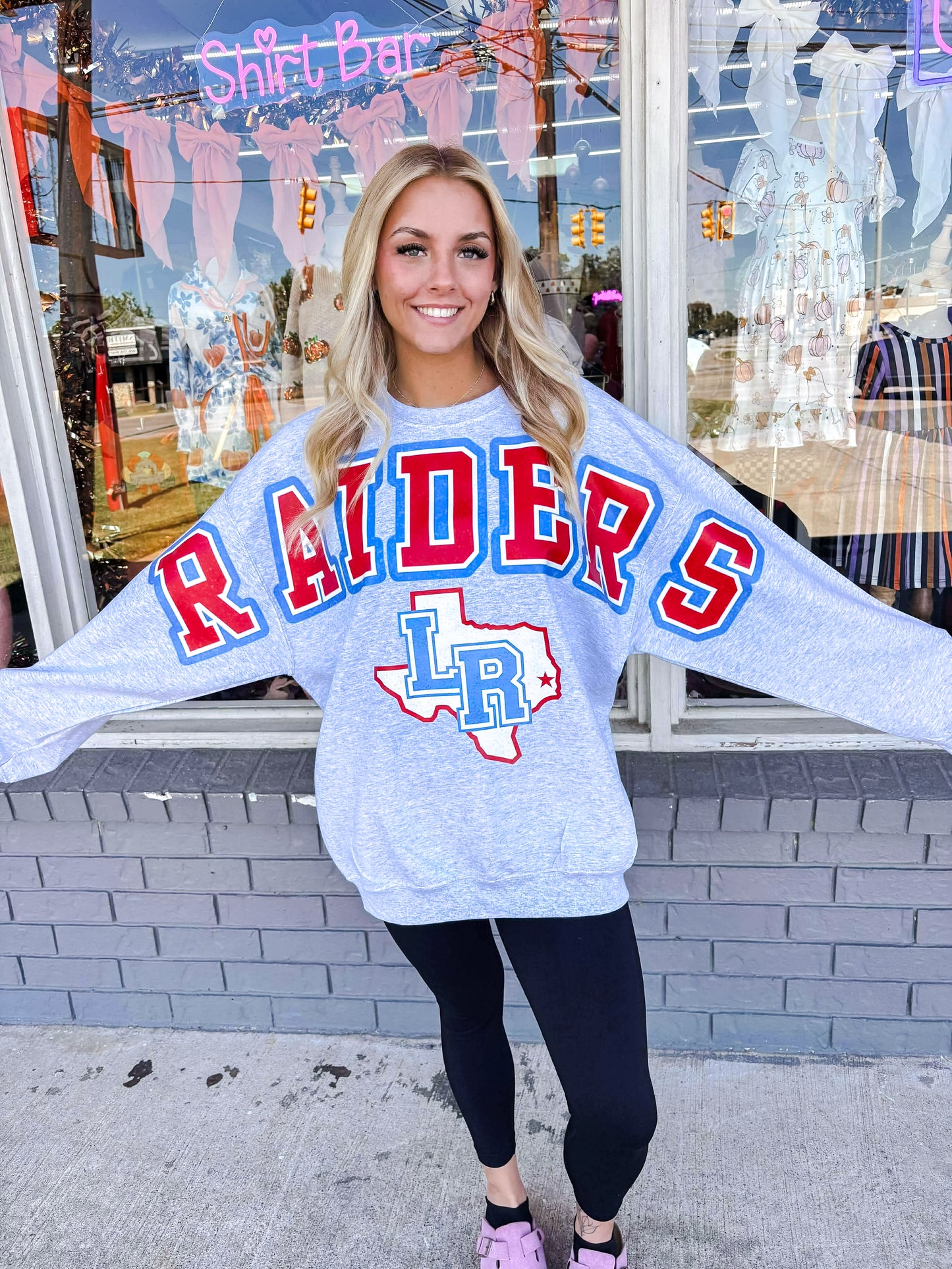 Oversized Mascot Sweatshirts with Logo - RAIDERS - SWEATSHIRT - (Jerzee/Gildan)