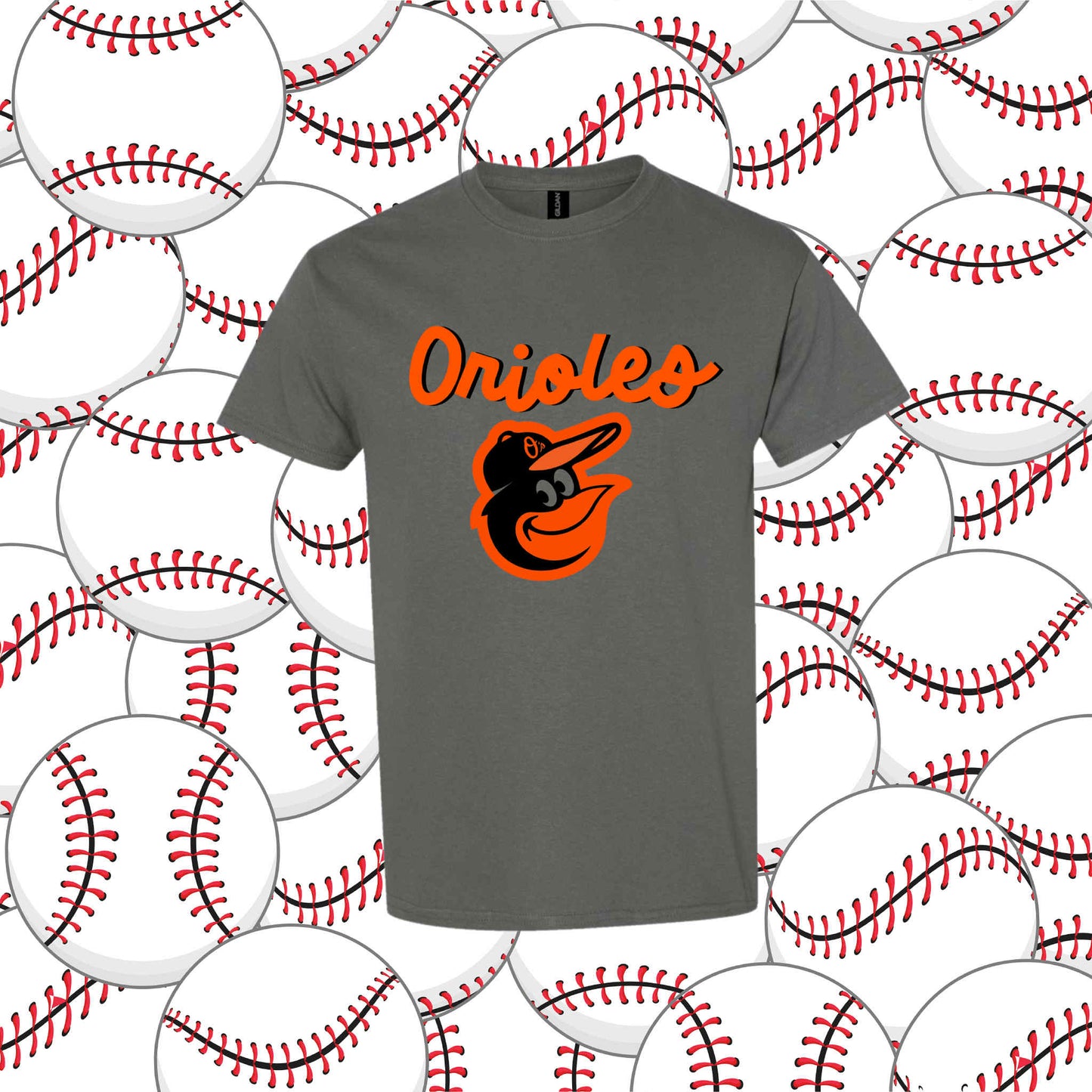 Orioles - T SHIRT - (Jerzee/Gildan)