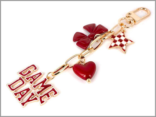 What's Hot - Gameday Bag Charm with Star, Bow, and Heart!- 10.07.25et