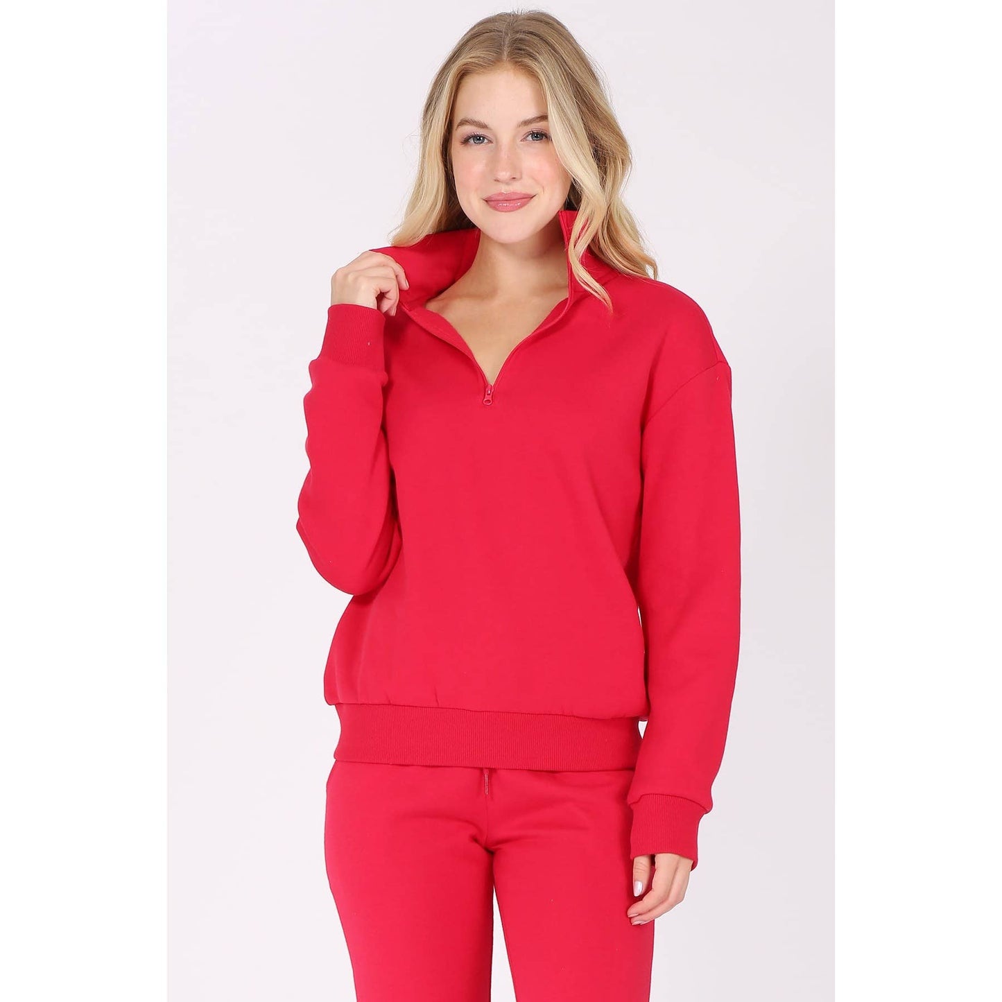 Zip Fleece Pullover Long Sleeve (Sweatshirt Top ONLY)  GTO216
