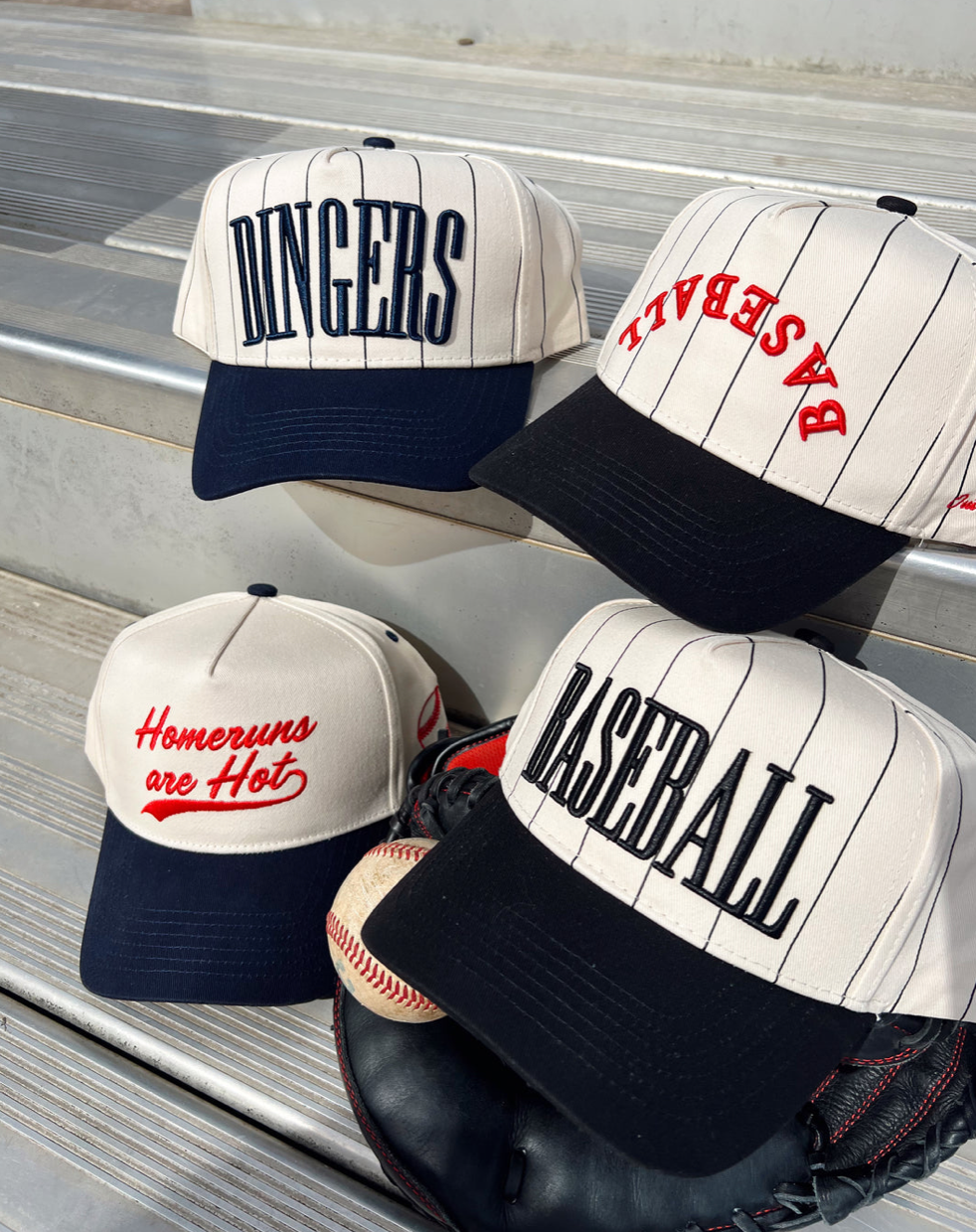 Dingers - Stripe Vintage Trucker Hat-101125br