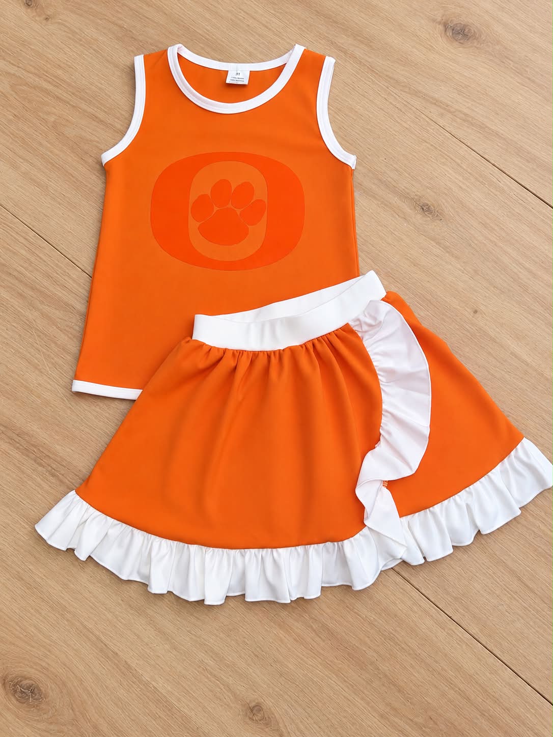 ORANGEFIELD (BOBCATS) GIRLS TWO PEICE SKIRT SET- (INSTORE)-  060326LW