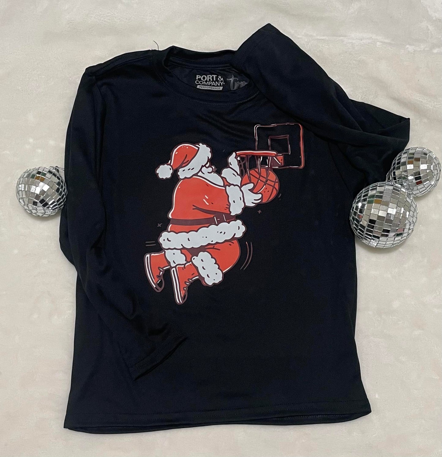 Basketball Santa on Dri Fit